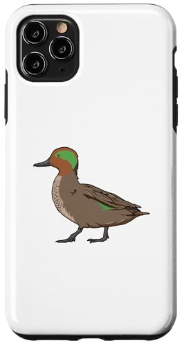 iPhone 11 Pro Max Drawing of Eurasian Teal Case