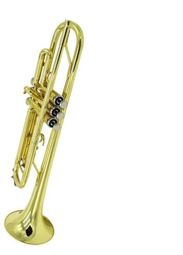 HQWBVD Trompete Trompete Musikinstrument Goldlack Trompete Vernickelt Musikinstrument Einsteiger Leistungsniveau(A)