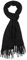 Schwarz Schal Damen Winter Warme Schals für Damen Langer Scarf mit Fransen, Mode Halstuch Damen Kuschelige Tücher Damen Schal Herren Winter 70×200cm, für Abendkleid Büro Winter Hochzeit Reisen