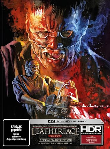 Leatherface - Uncut - Mediabook - Cover A (4K Ultra HD+Blu-ray) - Timo Wuerz Artwork