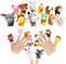 ZEPIQOR 12 Pcs Fingerpuppen Baby Mitgebsel Kindergeburtstag Finger Plüschtier Set Jungen und Mädchen Geschenke für Weihnachten Oster und Kinderparty（Tier）