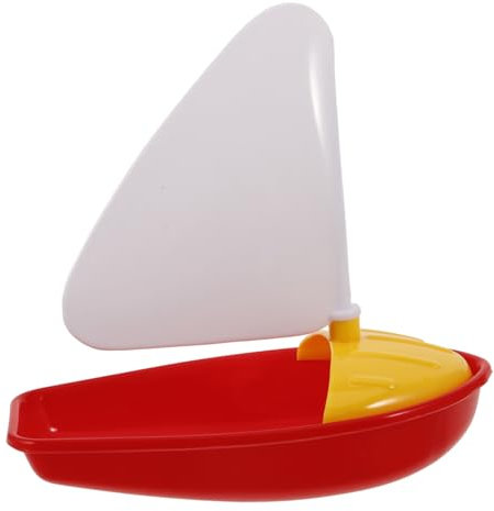 Garneck Bateau Jouet De Bain pour Enfants, Voilier Flottant, Mini Yacht, Jouets De Bain, Jouets d'eau D'été pour Tout-Petits, Bateau De Jeu d'eau en Plastique pour Plage, Piscine,