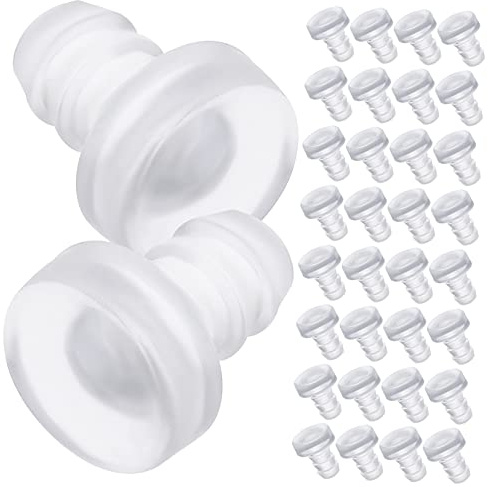Vorbaupuffer Frei 200 Stück PVC Transparent mit Stiel | Schraubfuß, Gewindemontage, Leiseres Schließen, Oberflächenschutz, für Schubladen und Möbel