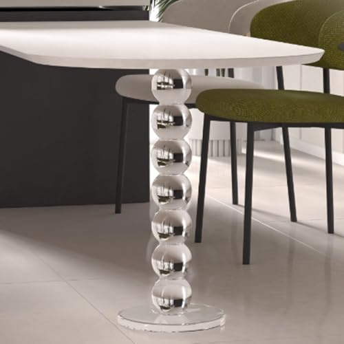 YVYKFZD Schwebende Acryl-Möbelbeine, Tischbeine aus transparentem, runde Möbelfüße aus Lucite, Ersatz-Esstischgestell Tischgestell for DIY-Möbel, Couchtische, Werkbänke(Style B 10cm/3.9,70cm/27.5)
