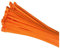100 x Fluorescent Orange Cable Ties 200 x 4.8mm / Extra Strong Zip Tie Wraps