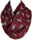 Etwoa Schal Boston Terrier Weinrot Print Infinity Schal Kreis Loop Schal