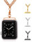 bandmax Watch Band Ersatz Band Halskette Rotgold Vergoldet Edelstahl Panzerkette Halteband für Apple Watch Series 2/Series 1 42MM(Rotgold)