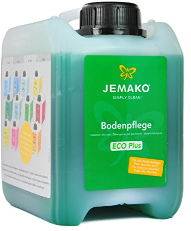 Jemako Bodenpflege 2l Kanister Fußbodenpflege inkl. Mikrofaser-Reinigungstuch
