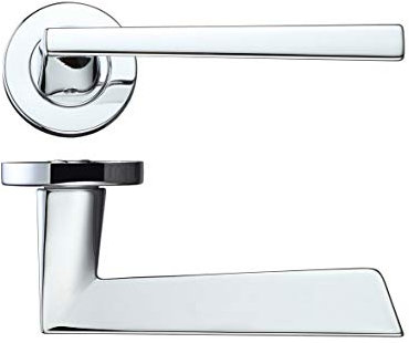 Zoo Hardware RM020CP Rosso Maniglie Lupus Lever On 50MM Rose Door Handle Polished Chrome
