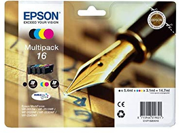 C13T16264010 Epson WorkForce WF-2010W Tintenpatrone Schwatz/ Farbe