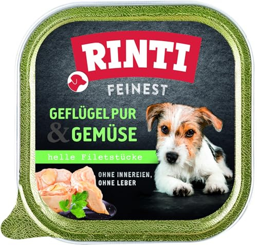 Rinti Feinest Geflügel & Gemüse für Hundesenioren , 11er Pack (11 x 150 g)