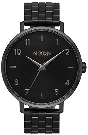 Nixon Unisex Erwachsene Digital Quarz Uhr mit Edelstahl Armband A1090-001-00