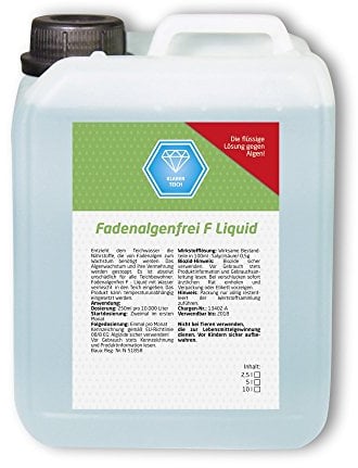 Fadenalgenfrei F Liquid 5 L Fadenalgenvernichter Fadenalgen Algen Koi Teich