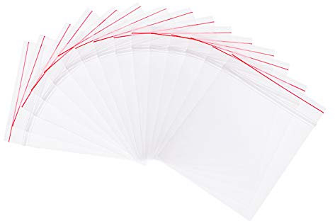 PH PandaHall 500pz Bustine Trasparenti con Chiusura a Zip Bustine Ermetiche Piccole, Sacchetti Plastica Richiudibili Bustine Ermetiche Piccole per Caramelle Gioiellose, Spessore: 0,04mm, 10x7cm