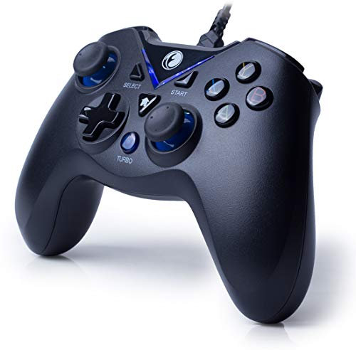 IFYOO V-one Gaming USB Collegata Controller Gamepad Joypad Joystick Per PC (Windows xp/7/8/8.1/10) & playstation 3 & Androide & steam - non sostenere xbox 360/One - [Blu e Nero]