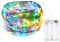 BOLWEO Battery Operated Fairy String Light,Christmas Tree Wreath Indoor Outdoor Decoration Lights, 30LEDs 10Ft Copper Wire Short Lights for Home Girls Room Patio Vases- Coloured