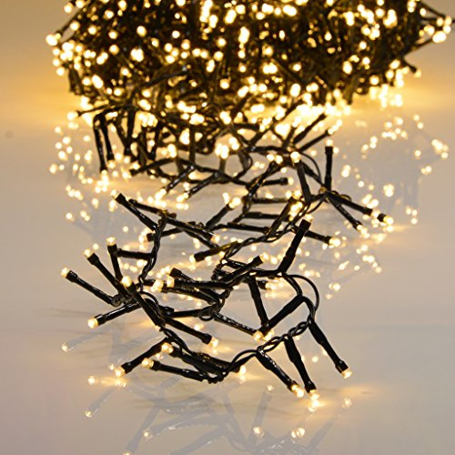 560er LED Lichterkette warmweiß mit Timer und 8 Programmen LEDs für Innen und Außen