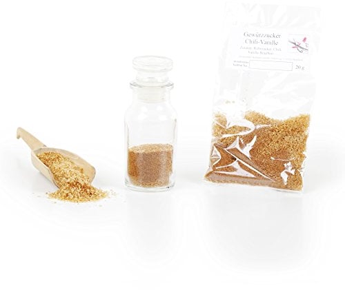 Gewürzzucker Chili Vanille, Eis Topping mal anders, Chilizucker, Backgewürz, Backzutaten, Dekorgewürz, Smoothie Zutaten, laktosefrei, glutenfrei, 20g