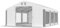 Das Company Transparente Fenster Partyzelt mit Bodenrahmen 4x6m wasserdicht weiß-grau Zelt 580g/m² PVC Plane Solide Gartenzelt Summer Floor SD/MS