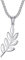 BOBIJOO JEWELRY - Pendentif Collier Branche Acacia Titi Franc Maçonnerie Acier 316L Argenté Amour de Dieu Chaîne
