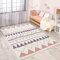 carpet city Kinderteppich - Zickzack-Motiv 140x200 cm Creme Rosa - Kinderzimmer Teppich Modern Mädchen