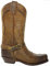 Sendra Boots 3434 Sam Marrone Unisex Uoma Donna Biker Moto Western Stivali Polpaccio Alto Punta Quadrata Tacco Poco Inclinato Treccia Decorativa Vera Pelle Taglia 42