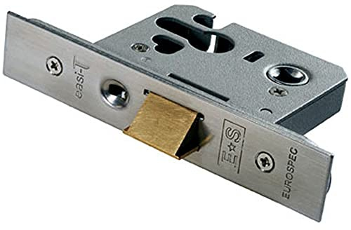Euro Profile Mortice Cylinder Night Latch Case - 64mm - Satin Stainless Steel