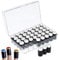 Adifare Finger Painting Sponges with Storage Box, 40Pcs Finger Sponge Daubers Set for Painting Drawing Ink Crafts Chalk