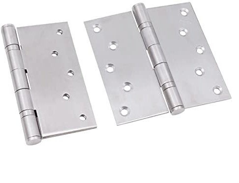ZHAIHUA 2pack, Stainless Steel Hinges 5'' X 5'',Good Load-Bearing, Strong And Durable,Extra Wide Hinge Thick Bearing Door Hinge Silent Widened Hinge (Size : 5''*5''*3'')
