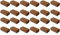 24x Novatool Kokosziegel Humusziegel Kokoserde Blumenerde Zimmerpflanzen |192 Liter | 650g 20x5,5x10cm Gartenerde Kokosziegel fein Quelltabletten Kokos Steu und Substrate Kokosblumenerde Pflanzenerde
