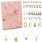DEWUR Adventskalender 2024 Mädchen Frauen Weinachtskalender Teenager Damen Schmuck Halskette Ringe Ohrringe Mode cool Pink