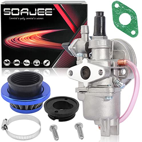 SOAJEE Carburetor Blue Filter for 43cc - 47cc 49cc 2-stroke Engine Mini Moto ATV Quad Go Kart Moped Chopper Brush Cutter Minimoto X1 X2 X6 X8 Pocket Dirt Rocket Super Bike Scooter Motocross