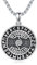 Shusukue Wikinger Anhänger Halskette mit Lebensbaum 925 Sterling Silber Yggdrasil Anhänger Kette Wikinger Runen Amulett kette Keltischer Nordischer Schmuck Geschenke für Herren Damen