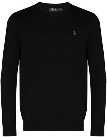 Ralph Lauren Round neck wool jumper, black, M