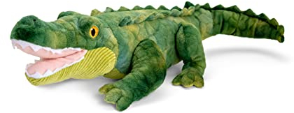 Keel Toys KEELECO SE1048 Plüschtier, 100% recycelt, ökologisches Spielzeug für Kinder, Plüsch, Krokodil, 43 cm