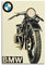 Vintage-Poster Old Bmw Motorrad-Poster, dekoratives Gemälde, Leinwand, Wandposter und Kunstbild, modernes Familien-Schlafzimmer, Dekoration, Poster, 40 x 60 cm