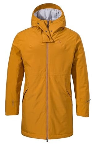 Schöffel Damen Ins Parka Style Crivat WMS, wasserdichte und atmungsaktive Winterjacke, komprimierbarer, leichter Parka mit nachhaltiger Wattierung, chai, 34