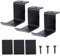 SUPERFINDINGS 3 Sets Controller Wall Mount Holder Iron Black Headphone Stand Headphone Hanging Hook Holder Under Table Bracket Clamps Desktop Controller Holder Stand for PS3/PS4/PS5 5x8.85x3.5cm