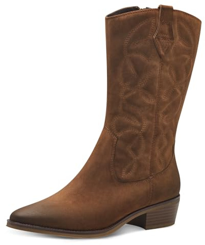 MARCO TOZZI Damen Hohe Stiefel mit Absatz Cowboy Spitz