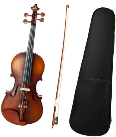 professionelle Geige 1/8 Größe Massivholz Natürliche Akustische Violine Geige Mit Fall Bogen Musikinstrument Student Geige SET