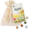 Blossombs Samenbomben Geschenkbeutel - Bio-Baumwolle Beutel mit 8 Saatbomben - Saatgut Blumensamen Geschenk für Bienen und Schmetterling Blumenbombe Seed Bombs