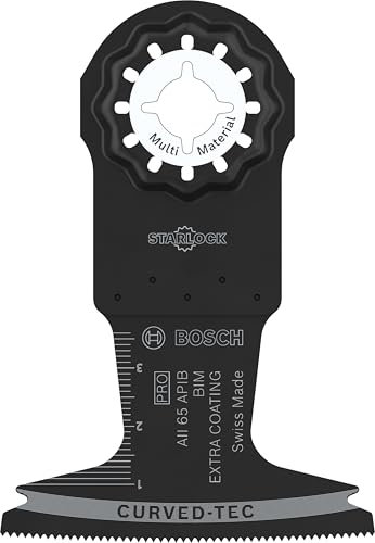 Bosch 10x Hoja multiherramienta PRO Multi Material AII 65 APIB (para Madera con clavos, Panel sándwich de metal, Anchura 65 mm, Professional Accesorios Multiherramienta)
