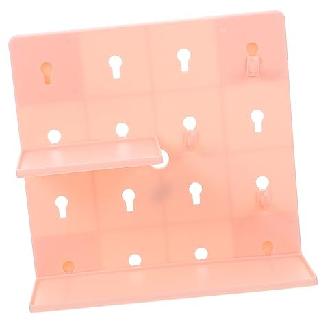 TOKIDNY 1 Jeu Cadre décoratif en Panneau perforé Pas de Panneau perforé étagère de Rangement en Panneau perforé Etagere Rangement étagère Rangement Mur de Panneaux perforés Abdos Rose
