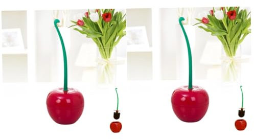 PRETYZOOM 2pcs Bathroom Toilet Brush Set Holder Long Dense Soft Bristles Efficient Cleaning Random Color