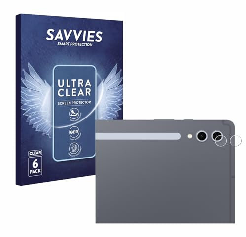 Savvies 6 Stück Schutzfolie für Samsung Galaxy Tab S10 Ultra 5G (NUR Kameraschutz) Displayschutz-Folie Ultra-Transparent