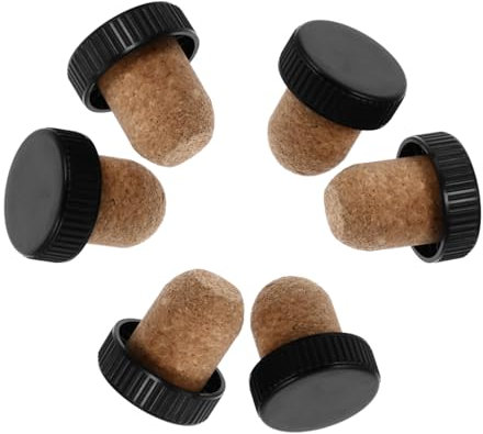ABOOFAN 6piezas Tapones De Corcho para Vino Tapón De Bebida Bares y Cafeterías