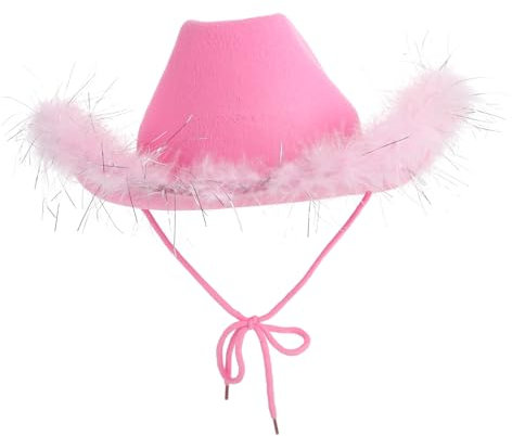 ifundom Dekorativer Western Cowboy-hut Aus Filz Für Karneval Festival Und Cosplay Eleganter Und Leichter Performance-hut Für Erwachsene Für Partys Und Fotoshootings