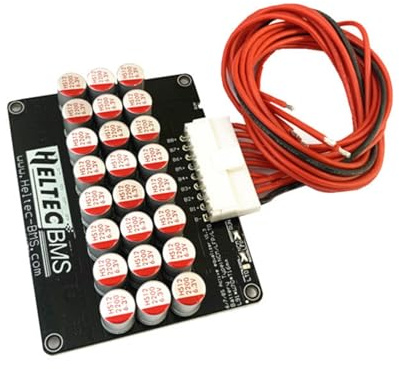 Heltec 5A 3S-21S Aktiver Batterie-Balancer, Smart Equalizer für LiFePO4, Li-Ion und LTO Batteriepacks, Energieübertragung mit Aktivkondensator (6-8S 5A)