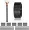 20 AWG 6 x 0,5 mm² 6 fili cavo 15 metri, 20 AWG 6 fili filo in rame stagnato, PVC 20AWG 6 fili per DC 5V/12V/24V, illuminazione a LED, prolunga auto, ecc. Certificazione CE