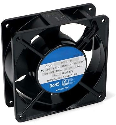 KGA SUPPLIES Square Cooling Fan Motor 240V 120 x 120 x 38mm Compatible With Universal Fridge Refrigerator